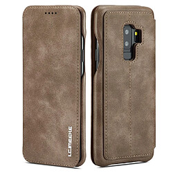 Etui en PU style rétro café porte-carte pour Samsung Galaxy S9 Plus