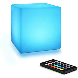 Universal Lumière cube LED pour enfants - luminosité jusqu'à - changement de couleur rgb - 16 couleurs chaudes, batterie - 10cm, (blanc)