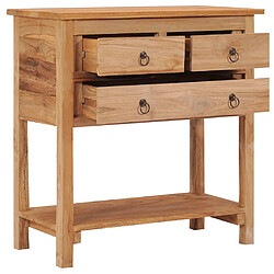 Maison Chic Commode Buffet - Meuble de rangement 78x35x80 cm bois de teck massif -GKD33654