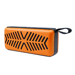 Yonis Enceinte Bluetooth Retro Portable Micro Intégré Mp3 3W Mini Enceinte Bluetooth Portable Rétro Son Puissant 3W Autonomie Longue Durée Orange YONIS