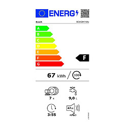 Lave-vaisselle compact 7 couverts 74db facade inox - sce52m75eu - BOSCH