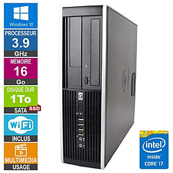 HP Elite 8300 SFF i7-3770 3.90GHz 16Go/1To SSD Wifi W10 · Reconditionné 