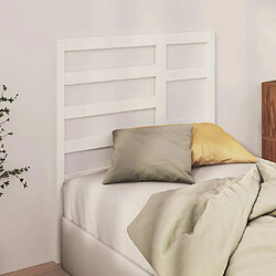 Avis Maison Chic Tête de lit scandinave,Meuble de chambre Blanc 81x4x104 cm Bois massif de pin -MN71006