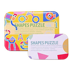 Tangram Pattern Blocks Puzzle Jouet De Puzzle éducatif 36 Blocs 50 Cartes