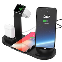 Chargeur sans fil pour Apple Watch et AirPods, station de charge sans fil 3 en 1, chargeur sans fil rapide 7,5 W pour iPhone 12/12 Pro / 12 Pro Max / 12 Mini / 11 / X / 8, chargeur 10 W pour Samsung