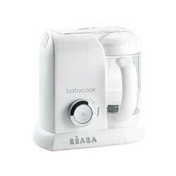 BEABA, Babycook Solo, Robot bebe 4 en 1, Cuiseur, Mixeur - Blanc