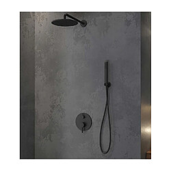 Karag Ensemble de douche à encastrer ARTEMIS avec douchette en inox noir 210 cm 