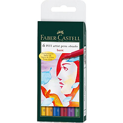 FABER-CASTELL Feutre PITT artist pen, étui 'Basic' () 