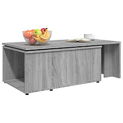 Acheter vidaXL Table basse Sonoma gris 150x50x35 cm Bois d'ingénierie