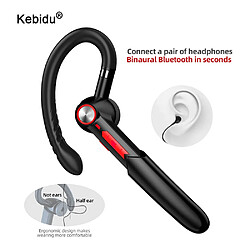 GUPBOO Kebidu Business Bluetooth Headset 5.0 Support Button + Touch Control Noise Cancelling Headphones Stereo Headphones 