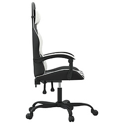 Acheter vidaXL Chaise de jeu Noir et blanc Similicuir