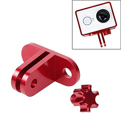 Wewoo Pour Xiaomi Yi Sport Camera rouge Support de casque en aluminium léger CNC 