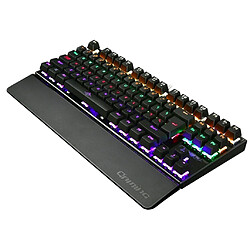 Clavier Mécanique Rétroéclairé K28 Clavier De Jeu Filaire Coloré LED USB Noir