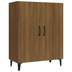 vidaXL Buffet Chêne marron 70x34x90 cm Bois d'ingénierie