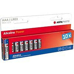 AgfaPhoto 110 – 803968 – piles LR03 (10 x AAA) Multicolore