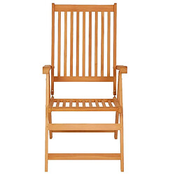 Acheter Maison Chic Lot de 6 Chaises de jardin,Fauteuil d'extérieur avec coussins bleu Bois de teck -MN50723