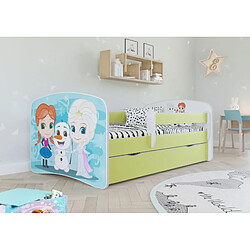 Avis Lit Babydreams vert Frozen avec un tiroir sans matelas 160/80