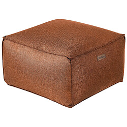 Beliani Pouf marron 50 x 50 x 30 cm MUKKI