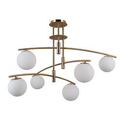 Italux Plafonnier globe moderne à 6 lumières, G9