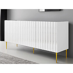 Bestmobilier Ambre - buffet bas - 160 cm - style contemporain