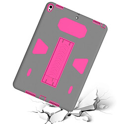 Avis Wewoo Coque Magenta et gris pour iPad Pro 10.5 pouces PC + Silicone Antichoc Housse de protection arrière avec support +