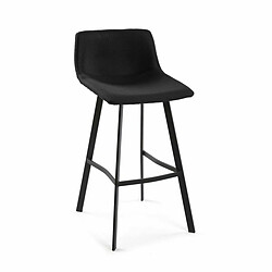 Tabouret Versa Baldwin Noir 49 x 88 x 42 cm (2 Unités)