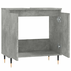 Avis vidaXL Armoire de bain gris béton 58x33x60 cm bois d'ingénierie