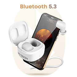 Avis Écouteurs sans fil Bluetooth 5.3 So Seven Blanc design Ultra Compact