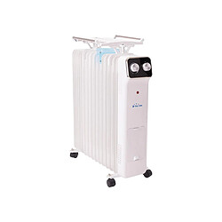 Purline Radiateur d'huile blanc avec réservoir d'humidification