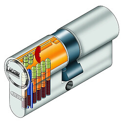 Abus - Cylindre EC-S 35x40 mm Nickelé Mat Varie