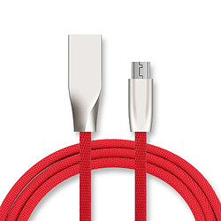 Cable Fast Charge Micro USB pour SAMSUNG Galaxy A3 Smartphone Android Chargeur 1m Connecteur Recharge Rapide (ROUGE)