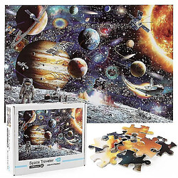 Universal Puzzle Illustration Compression Éducation Puzzle Jouet, Space Traveler Puzzle 1000 pièces