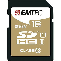 Emtec SDHC 16GB Class10 Gold + 16 Go Classe 10