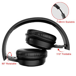 Avis Universal Écouteurs Bluetooth, stéréo, haute fidélité, casques sans fil, casques de jeu, bruit de l'oreille, support microphone, carte TF