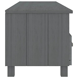 Acheter Maison Chic Meuble TV scandinave - Banc TV pour salon HAMAR Gris foncé 158x40x40 cm Bois massif de pin -MN13309