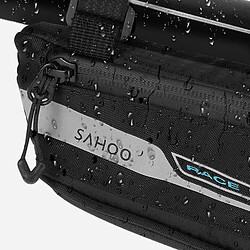 Avis Sacoche Cadre Vélo Étanche Capacité 0.6L Logo Réfléchissant Sahoo Noir