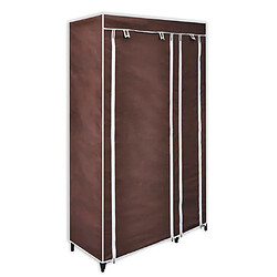 vidaXL Garde-robe Tissu Marron