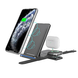 Universal YYH-3 dans 1 chargeur sans fil, pavé de charge sans fil 15W compatible avec iPhone XS / XS Max / XR / X / 8/8 Plus, 