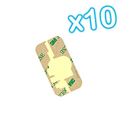 Visiodirect Lot de 10 Stickers autocollant Adhesif scotch pour vitre écran iPhone 3G et 3GS