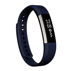 Wewoo Bracelet bleu foncé pour Watchband Alta Watch en silicone à texture oblique, petite taille, longueur: environ 18.5cm 