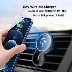 Avis Universal Chargeur de voiture sans fil intelligent de 15W Haute puissance Augmentation de 200% Vitesse de charge Aimant d'attraction automatique 360 ° Charge rapide Téléphone mobile | Chargeur sans fil