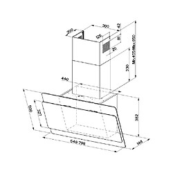 Avis Hotte décorative inclinée 80cm 720m3/h noir - 5404280 - FABER