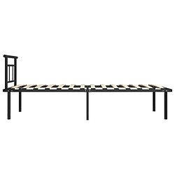 Acheter Maison Chic Lit adulte - Lit simple Cadre de lit,Structure du lit Contemporain Noir Métal 100x200 cm -MN38184