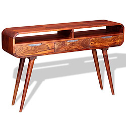 Acheter Maison Chic Table console | Meuble d'entrée | Table d'appoint Bois massif de Sesham 120 x 30 x 75 cm -GKD63435