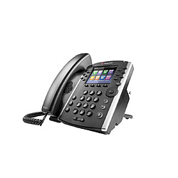 Polycom VVX 401 téléphone fixe Noir Combiné filaire TFT 12 lignes