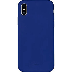 PURO Coque pour iPhone XS Max Icon Semi-rigide Bleu