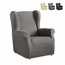 LE ROI DU RELAX Housse de fauteuil en tissu extensible universel Cuerta, Couleur: Gris