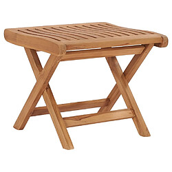 Maison Chic Repose-pied,Tabouret confortable pliable 46,5x49x41,5 cm Bois de teck solide -MN76390