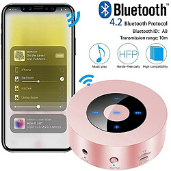 Avis Chrono Haut-parleur Bluetooth portable, mini petit haut-parleur Bluetooth avec emplacement pour carte SD, entrée AUX 3,5 mm pour téléphone portable(Or rose)