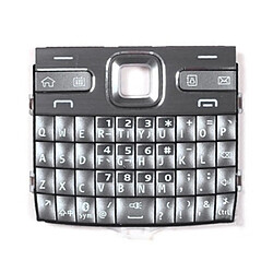 Wewoo Clavier argent pour Nokia E72 pièce détachée Téléphone Mobile Claviers Remplacement du logement avec des boutons de menu / touches de presse